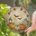 Glowing Harvest Moon Pumpkin Scene with Maple Leaves Cottagecore Halloween Decor Stained Glass Suncatcher - 2