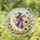 Whimsical Witch on Crescent Moon for Spooky Halloween Autumn Decorations Stained Glass Suncatcher - 1