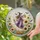 Whimsical Witch on Crescent Moon for Spooky Halloween Autumn Decorations Stained Glass Suncatcher - 2