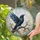 Mystical Raven in Light Glass Tones for Serene Morning Spaces Stained Glass Suncatcher - 2