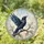 Mystical Raven in Light Glass Tones for Serene Morning Spaces Stained Glass Suncatcher - 1