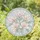 Soft Pink Magnolia Blossoms in Circle for Mother's Day Garden Window Display Stained Glass Suncatcher - 1