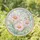Pink Lily Flowers and Lily of the Valley Circular for Garden Window Stained Glass Suncatcher - 1