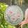 Pink Lily Flowers and Lily of the Valley Circular for Garden Window Stained Glass Suncatcher - 2