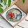 Hummingbird with Red Flower Circular Composition for Mother's Day and Nature Gifts Stained Glass Suncatcher - 4