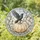 Stylized Crow on Pumpkin Artwork for Halloween Celebration and Fall Seasonal Decor Stained Glass Suncatcher - 1