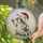 Festive Raccoon in Santa Hat for Seasonal Christmas Cozy Home Living Room Decor Stained Glass Suncatcher - 2