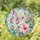 Pink Butterfly and Blush Flowers for Cottage Garden Decor and Nature Lovers at Home Stained Glass Suncatcher - 1