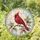 Red Cardinal Bird Nature Symbol for Peaceful Garden and Home Window Display Stained Glass Suncatcher - 1