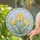 Vibrant Yellow Tulips Circular Stained Glass for Mother's Day Home Garden Decor Stained Glass Suncatcher - 2