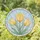 Vibrant Yellow Tulips Circular Stained Glass for Mother's Day Home Garden Decor Stained Glass Suncatcher - 1