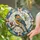 Red Breasted Finch on a Garden Branch for Bird Lovers and Cottage Home Decorating Stained Glass Suncatcher - 2