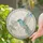 Hummingbird in Stained Glass Circle Nature Inspired Window Decor for Home Stained Glass Suncatcher - 2