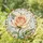 Ivory and Coral Rose Floral Keepsake for Romantic Home Decor and Anniversary Gifting Stained Glass Suncatcher - 1