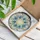 Blueberry Cluster with Radiating Leaves Circle Mother's Day Home Decor Gift Stained Glass Suncatcher - 4