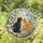 Black and Orange Cat Companions in a Garden for Cozy Home Decor and Pet Lover Gifts Stained Glass Suncatcher - 1