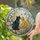Black and Orange Cat Companions in a Garden for Cozy Home Decor and Pet Lover Gifts Stained Glass Suncatcher - 2