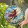 Flying Witch Beneath a Harvest Moon for Halloween Decor and Enchanted Home Accents Stained Glass Suncatcher - 2