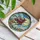 Flying Witch Beneath a Harvest Moon for Halloween Decor and Enchanted Home Accents Stained Glass Suncatcher - 4