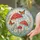 Woodland Mushroom Butterfly Wildflower Circular Art for Cottagecore Fairy Garden Stained Glass Suncatcher - 2