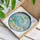 Ocean Wave Starfish Seashells Coastal Scene for Beach Home Decor Stained Glass Suncatcher - 4