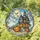 Happy Halloween Haunted House Ghosts and Pumpkins for Spooky Seasonal Home Decor Stained Glass Suncatcher - 1