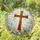 Christian Cross With Meadow Wildflowers For Faith Decor And Prayerful Home Gifting Stained Glass Suncatcher - 1
