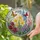 Vibrant Birth Flower Garden Circle with Butterflies Ideal for Grandma Mother's Day Gift Stained Glass Suncatcher - 2