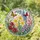 Vibrant Birth Flower Garden Circle with Butterflies Ideal for Grandma Mother's Day Gift Stained Glass Suncatcher - 1