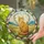 Orange Cat Meadow Memorial Gift for Cat Moms, Nature Lovers, and Loving Families at Home Stained Glass Suncatcher - 2