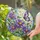 Purple Aster Garden With Butterfly For September Birthday Gift For Grandma And Mom Stained Glass Suncatcher - 2