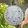 Vibrant Hummingbird Hovering Near Purple Flowers For Peaceful Nature Lover Sanctuaries Stained Glass Suncatcher - 2