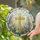 Cross And Wildflowers For Christian Faith Decor, Spring Home Gift For Christian Believers Stained Glass Suncatcher - 2