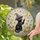 Black Cat Witch Hat Crescent Moon Pumpkins Autumn Fall Decor Stained Glass Suncatcher - 2