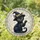 Vintage Inspired Black Cat Wearing Witch Hat for Halloween Cat Lover Home Decor Stained Glass Suncatcher - 1