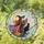 Flying Witch and Black Cat for Halloween Decor, Mystical Gift for Spellbound Homes Stained Glass Suncatcher - 1