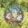 Ghost Tea Party with Pumpkins for Halloween Home Decor and Cozy Autumn Gatherings Stained Glass Suncatcher - 1
