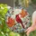 Red Cardinal Autumn Wreath with Maple Leaves for Cozy Seasonal Home Decor Gift Idea Stained Glass Suncatcher - 2