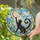 Black Cat Moon Halloween Decor for Celestial Cat Lovers and Cozy Gothic Home Style Stained Glass Suncatcher - 2