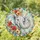 Elephant Floral Mother's Day Gift for Nature Lovers and Peaceful Bohemian Home Decor Stained Glass Suncatcher - 1