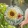 Sunflower and Poppy Floral Accent for Sunny Cottage Decor, Garden Lovers and Moms Stained Glass Suncatcher - 2
