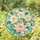 Leaded Glass Water Lily Flower Medallion, Romantic Patio Accent, Thoughtful Grandma Gift Stained Glass Suncatcher - 1