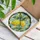 Yellow Lemon Branch Circle for New Home Kitchen Decor Accent, Gift for Mom or Grandma Stained Glass Suncatcher - 4