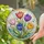 Five Tulips Floral Garden Keepsake for Housewarming and Mother's Day Home Decor Gift Stained Glass Suncatcher - 2