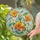 California Poppies and Jasmine Floral Decor for Garden Lovers, Teachers, Moms Gift Stained Glass Suncatcher - 2