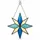 North Star Stained Glass Christmas Decor for Windows and Festive Holiday Gift Giving Custom Shape Window Hanging Acrylic Ornament - 1