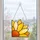 Sunflower Stained Glass Corner Flower Decor for Garden Windows and Cottage Style Homes Custom Shape Window Hanging Acrylic Ornament - 5