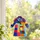 Colorful Patchwork Coat Christmas Keepsake For Holiday Tree Decor And Music Lovers Custom Shape Window Hanging Acrylic Ornament - 2