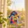 Colorful Patchwork Coat Christmas Keepsake For Holiday Tree Decor And Music Lovers Custom Shape Window Hanging Acrylic Ornament - 6