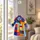 Colorful Patchwork Coat Christmas Keepsake For Holiday Tree Decor And Music Lovers Custom Shape Window Hanging Acrylic Ornament - 4